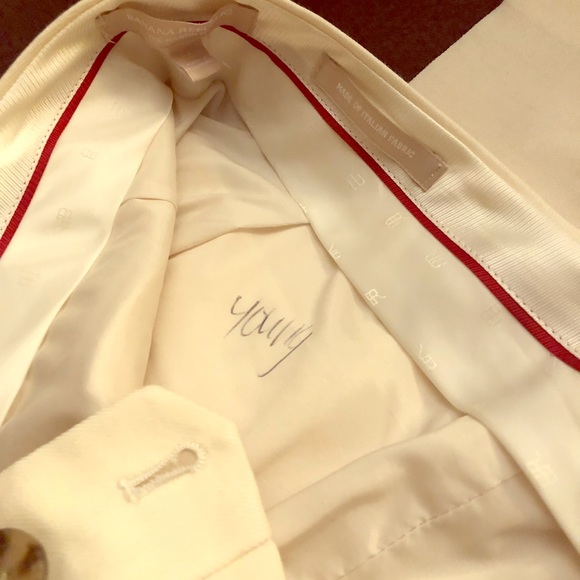 Banana Republic Pants - Banana Republic Italian Wool White Trouser Pants